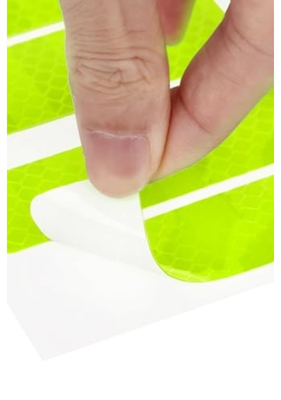 21 Parça Yansıtıcı Sticker Seti, Kırmızı, Motorsuz/motorlu Araçlar İçin Yeşil-sarı Açık Mavi