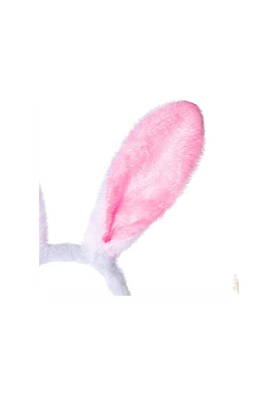 Tavşan Kulağı Taç - Peluş - Pembe