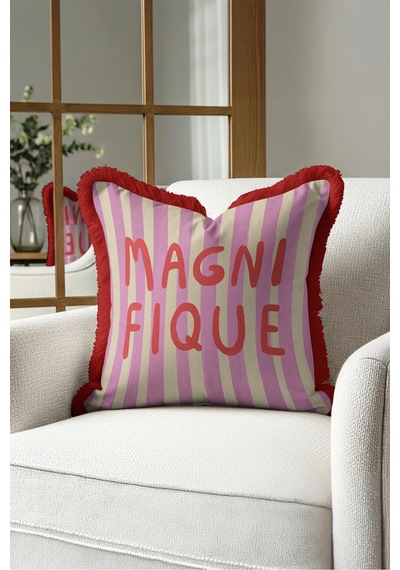 Çizgili Tipografik Şık Saçaklı Yastık Kılıfı - Retro Slogan Bohem Krem Bordo Püsküllü Kırlent Kılıfı Uzak Lagün Aura Çizgili Tipografik Şık Saçaklı Yastık Kılıfı - Retro Slogan Bohem Krem Bordo Püsküllü Kırlent Kılıfı Uzak Lagün Aura