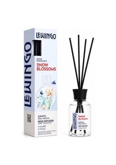 Snow Blossoms Bambu Çubuklu Oda Kokusu - 110 Ml - Cam Şişe Ferah