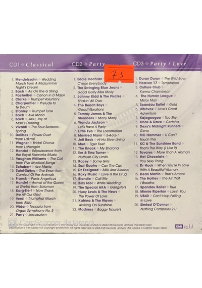 Plak Değildir Cd Dir Cd The Wedding Collection 3 Cd Lik Set