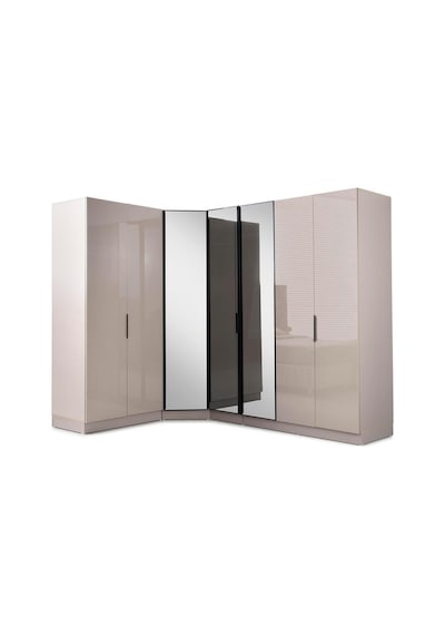 Nil %100 Mdf Köşe Gardırop Bej