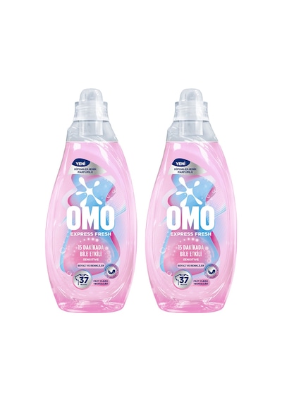 Omo Express Fresh Sensitive Beyaz Ve Renkliler Sıvı Çamaşır Deterjanı 1480ml X2 Diğer