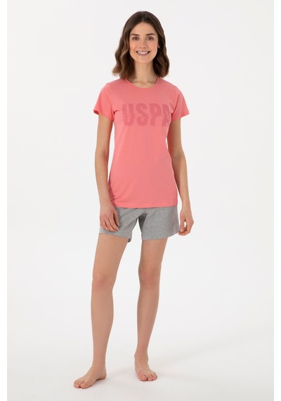 U.s. Polo Assn. Kadın Pembe Pijama Takım 50312917-vr041 Pembe