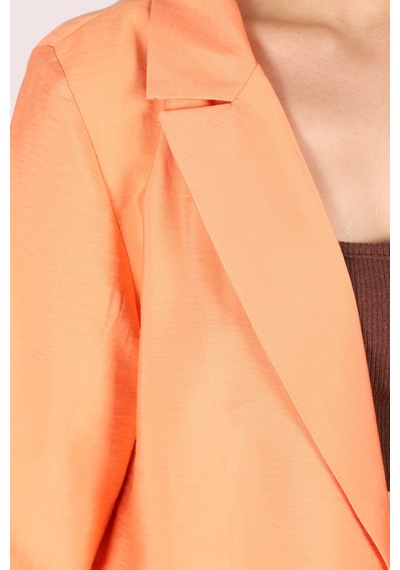 Armonika Kadın Turuncu Cepli Oversize Ceket Arm-26k001005