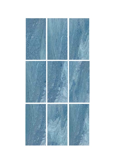 Art Mosaic Aqua Blue 30x60 / 12 X24 Flat Matt Havuz Porseleni