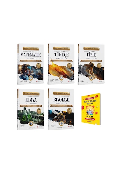 Tyt 2028 Maarif Matematik Fizik Kimya Biyoloji Ve Türkçe 5li Sayısal Soru Bankası + Planlama Defteri