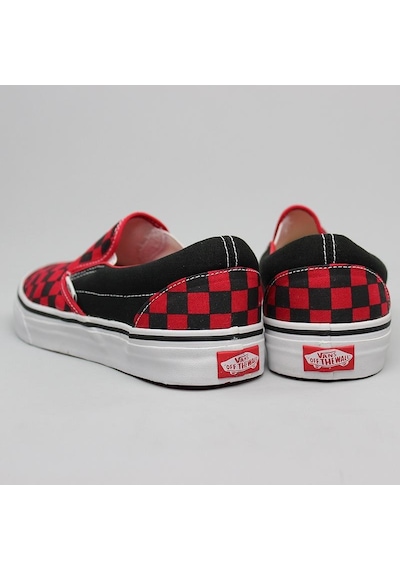 VANS KIRMIZI-SİYAH KARELİ GÜNLÜK ERKEK AYAKKABI