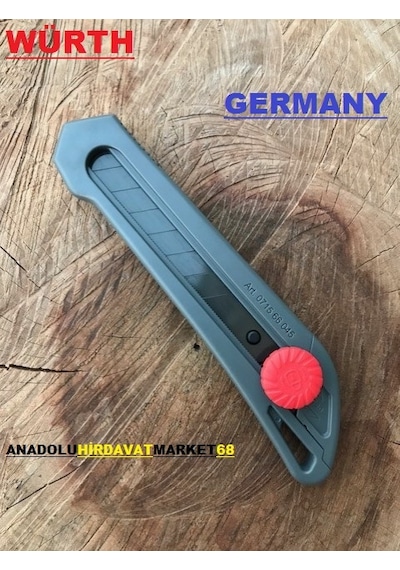 Würth Maket Bıçagı Halı Kesme Falçata Bıçağı Ayarlı Pls 18 MM