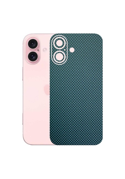 Kapps Iphone 16 İle Uyumlu Fiber Serisi Premium Arka Kapak Kaplama Kenarlar Yoktur