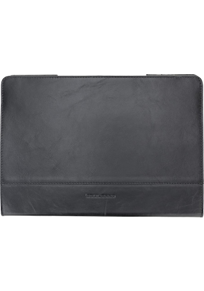 Bouletta Chester Deri 13-14 inç Apple Uyumlu MacBook Kılıfı RST1 Siyah