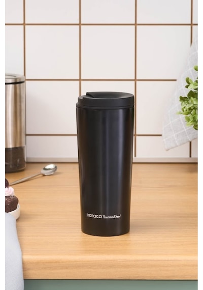 Karaca Sheeny Çelik Sızdırmaz Termos 450 Ml Siyah Siyah