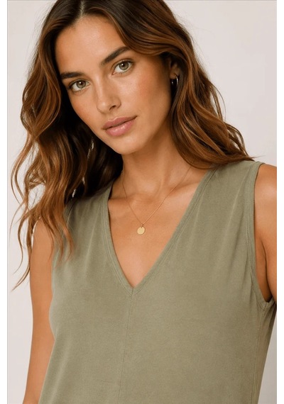Fashion Friends Sırtı Çapraz Biyeli Kadın Elbise 26y0378k1 Haki