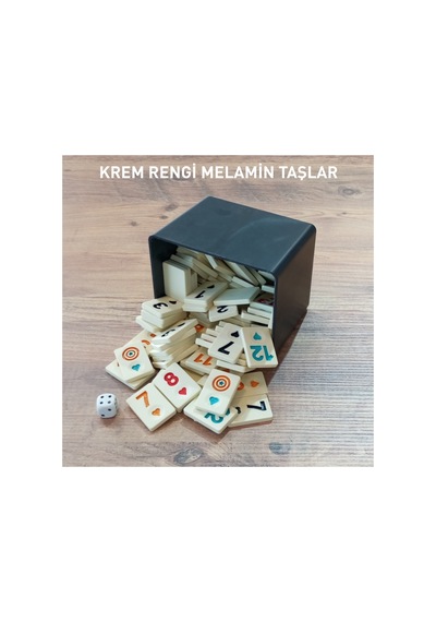 Vip Ahşap Okey Takımı Koyu Kahve