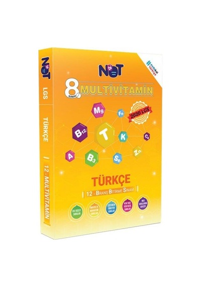 8. Sınıf Türkçe 12 Deneme 1.Dönem MULTİVİTAMİN - BİNOT Yayınları
