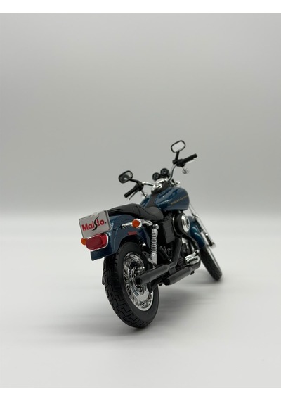 Harley Davidson 1/12 Ölçek 2004 Dyna Super Glide Sport Lacivert Diecast Motosiklet
