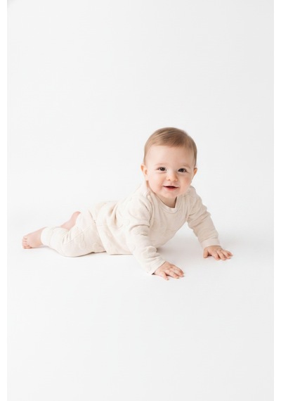 Tiffany Baby & Kids Puffy Cloudy Tasarımlı 2li Takım Ekru