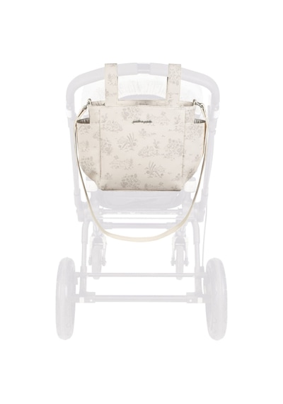 Pasito A Pasito Toile De Jouy Crossbody Bebek Bakım Çantası Cream Krem