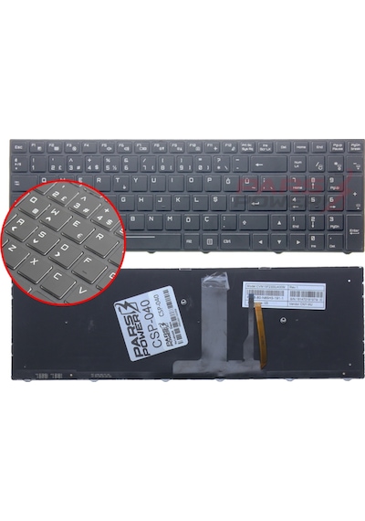 Monster Uyumlu Cvm15F26Tqj430E Klavye Işıklı (Siyah Tr) Ver.1 - Rgb Aydınlatma