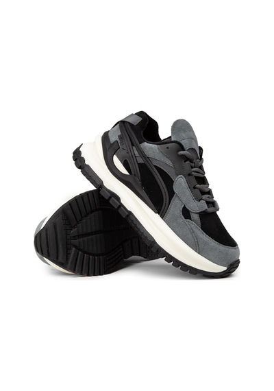 Deery Kadın Hakiki Süet Siyah Sneaker Ayakkabı - 25331zsyhc01 Siyah
