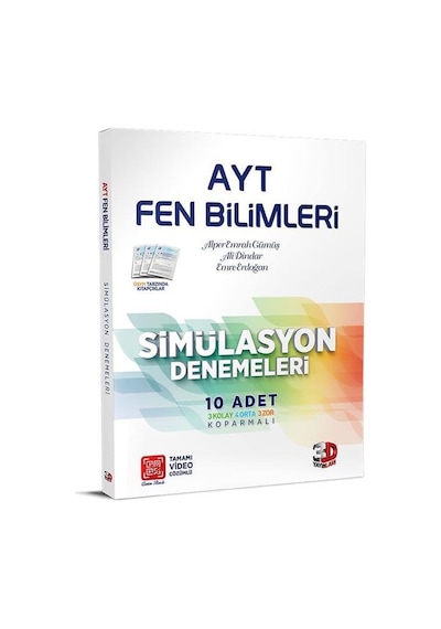 Çözüm 3D Yayınları Ayt Fen Bilimler Deneme Sınavı
