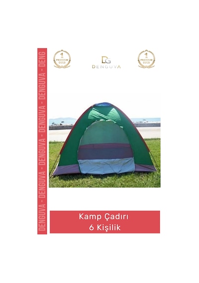 Kampçadırı Otomatik Kurulum Su Geçirmez Geniş İç Hacim Dayanıklı Fiberglass Kamp Çadırı 6 Kişilik Çok Renkli