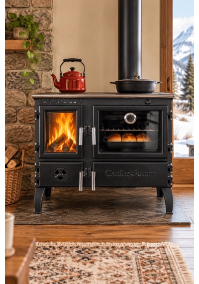 Reyo Stove Rabat 3d Gurme Tuğlalı Fırınlı Şömine Soba En Sertifikalı