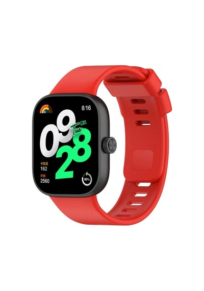 Gld-spt- Newface Xiaomi Redmi Watch 4 Klasik Kordon - Kırmızı