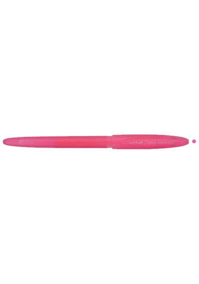 Uni-ball Roller Kalem Signo Gelstick Jel Bilye Uç 0.7 Mm Fosforlu Pembe Um-170 Çok Renkli