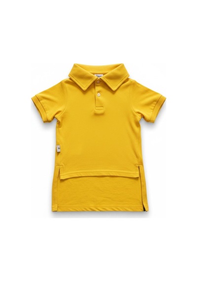Miniş Yellow-black Küçük Irk Köpek Pike Kumaş Polo T-shirt-21583