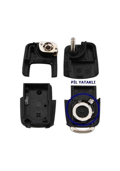 Seat Cordoba Ibiza Leon Toledo Uyumlu 3 Tuşlu Anahtarlık Siyah