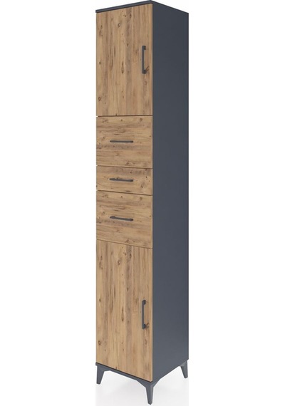 Hyperion Dolap 3 Raflı 3 Çekmeceli 2 Kapaklı 44x44x243 Antras... Antrasit Hyperion Dolap 3 Raflı 3 Çekmeceli 2 Kapaklı 44x44x243 Antras... Antrasit