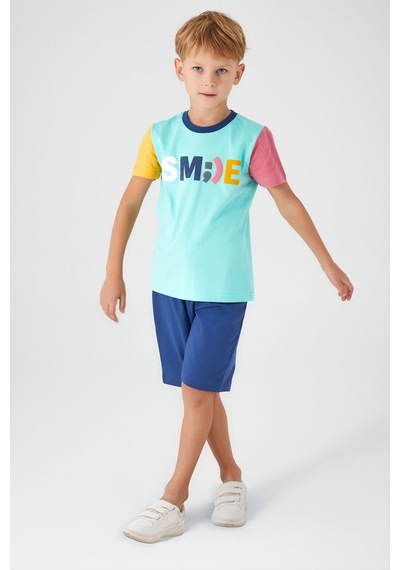 Rolypoly Cool Mavi Erkek Çocuk Bermuda Takım 5274-33170 Mavi