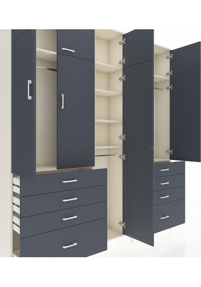 Arges Dolap 8 Raflı 8 Çekmeceli 3 Askılı 220x30x243 Aytaşı-antrasit/antrasit Antrasıt/antrasıt Arges Dolap 8 Raflı 8 Çekmeceli 3 Askılı 220x30x243 Aytaşı-antrasit/antrasit Antrasıt/antrasıt