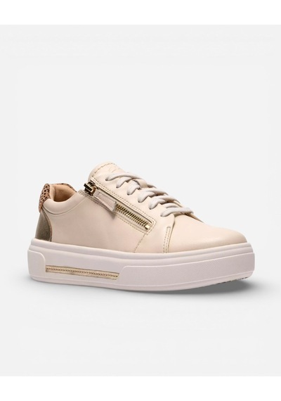Clarks Hollyrose Zip Cream Multi Kadın Krem Günlük Ayakkabı 26185914 Krem