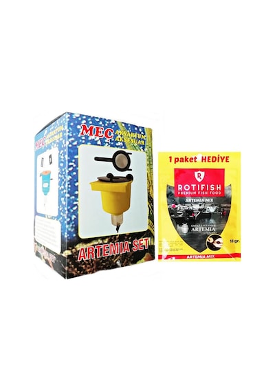 Artemia Çıkartma Seti Kepçeli  - 1 Adet Rotifish Artemia Mix 18 G