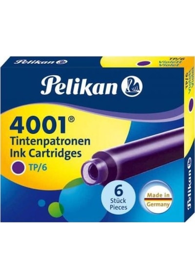 Pelikan Dolma Kalem Tüpü 6 Lı Violet 4001
