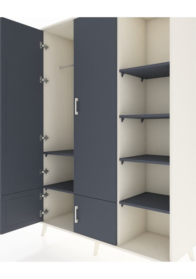 Hyperion Dolap 6 Raflı 4 Kapaklı Tek Askılı 132x44x195 Aytaşı-antrasit/antrasit Antrasıt/antrasıt Hyperion Dolap 6 Raflı 4 Kapaklı Tek Askılı 132x44x195 Aytaşı-antrasit/antrasit Antrasıt/antrasıt