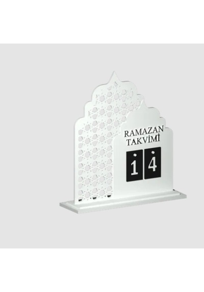 Dekoratif Ramazan Takvimi Masaüstü Gün Değiştirmeli Modern İslami Ev Dekoru