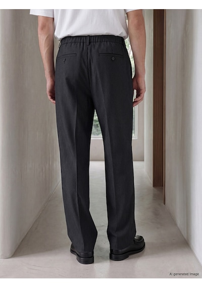 Lcw Vision Siyah Regular Fit Erkek Pileli Pantolon