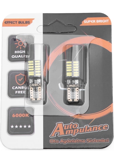 Er Lıght-X Auto Lıghtıng T10 24 Led Beyaz Dipsiz Park Ampulü