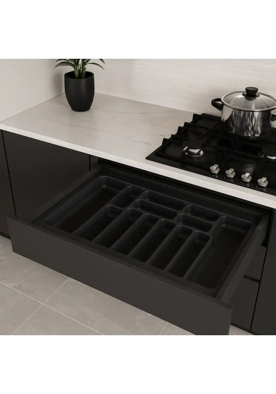 Starax 90 Cm Antrasit Plastik Kaşıklık 13 Gözlü 84x49 Cm S-2290-ap Çok Renkli