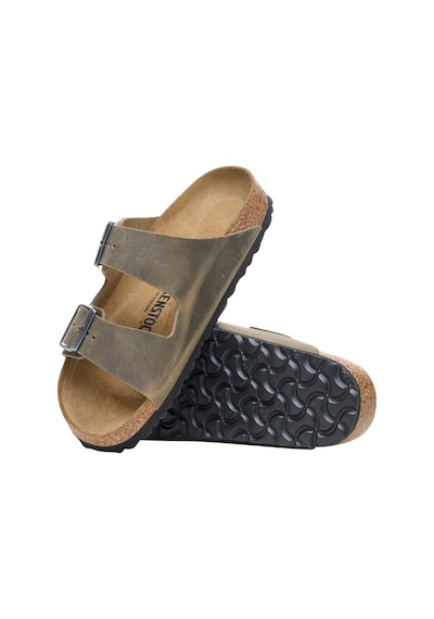 Birkenstock Arizona Leoi Faded Khaki Unisex Terlik Haki