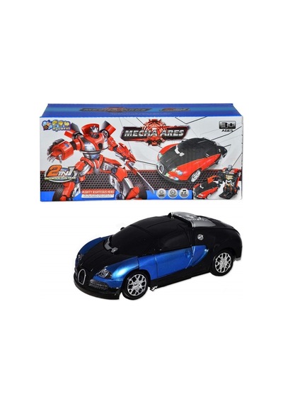 Oyuncak Robota Dönüşen Bugatti Araba Sesli Işıklı Pilli Hareketli