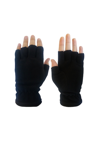Savex.006 Polar Yarım Parmak Eldiven Siyah Çok Renkli