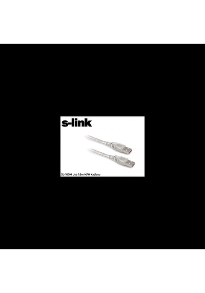 S-lınk Sl-160m, İki Ucu Erkek M/m Usb Kablosu, Usb To Usb 2.0 Kablo, 1.8mt