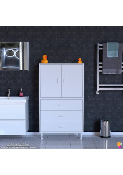Eliusta Alia Çok Kullanışlı Dolap G:70 Cm Üst Bölme Kapaklı Alt Bölme Çekmeceli 70x138x32,5 Cm Modüler Dolap Beyaz Eliusta Alia Çok Kullanışlı Dolap G:70 Cm Üst Bölme Kapaklı Alt Bölme Çekmeceli 70x138x32,5 Cm Modüler Dolap Beyaz