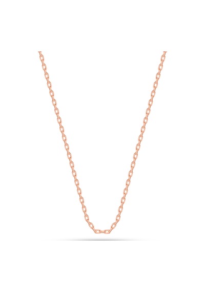 Silvera Telkari 925 Ayar Gümüş Kolye Zinciri Rose 45 Cm Forse Gümüş Zinciri St003 Rose Gold