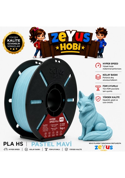 Generic Pla Hs Hyper Speed Filament Pastel Mavi 1.75 Mm 1000 Gr