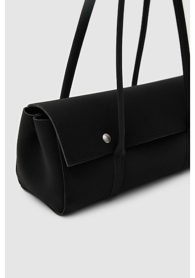 Shule Bags Mari Vintage Baget Çanta Siyah